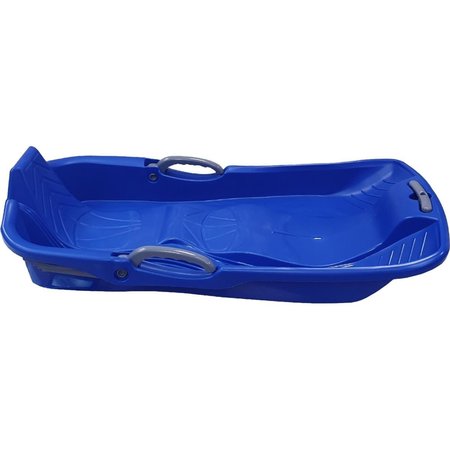 Belli Belli BE80351 Blue Snow Sled 2 Seats with Brake & Handle Cord for Kids & Adults - 8 x 17.9 x 35.7 in. BE80351